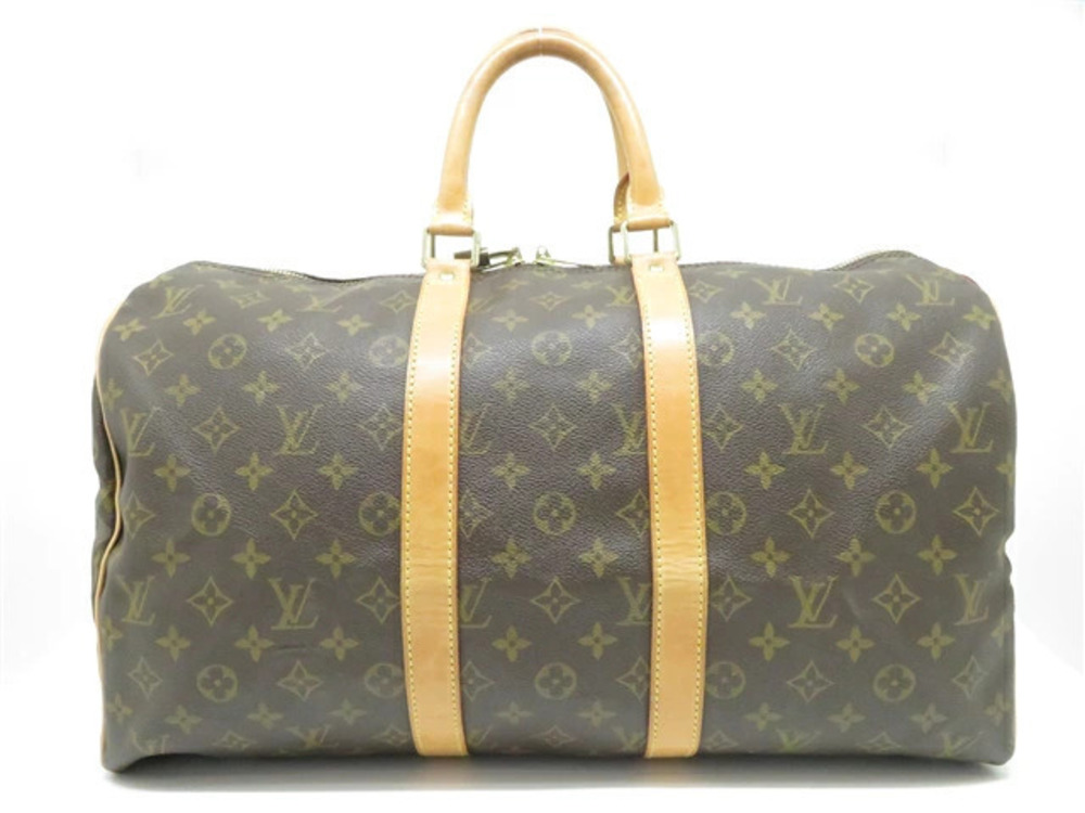 LOUIS VUITTON Keepall Boston Bag Travel Monogram